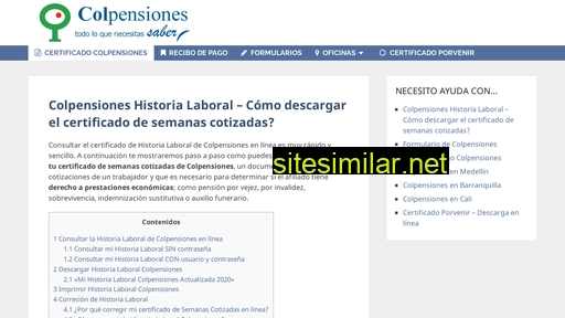 Colpensiones-historia-laboral similar sites