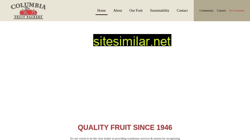 Columbiafruit similar sites