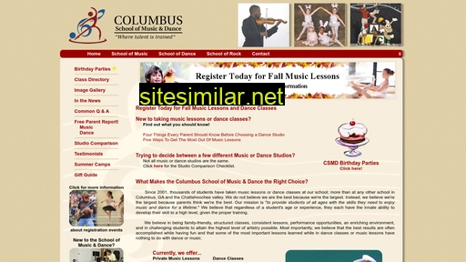 columbusmusicanddance.com alternative sites