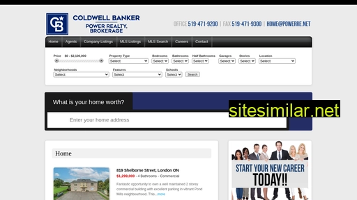 Coldwellbankerpower similar sites