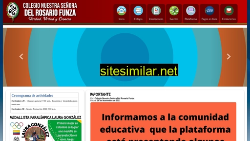 colegiorosariodefunza.com alternative sites