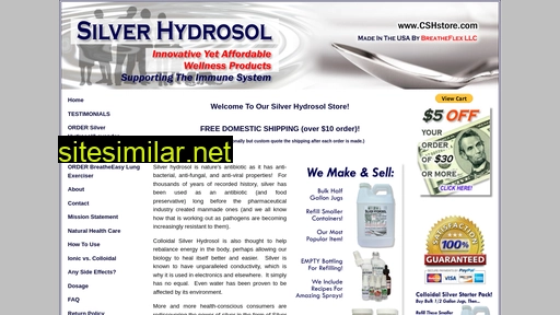 Colloidal-silver-hydrosol similar sites