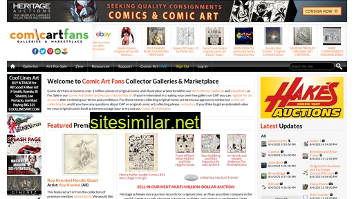 Comicartfans similar sites