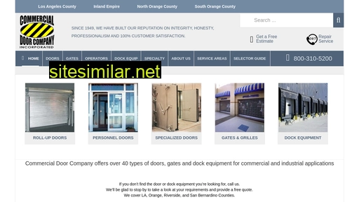 commercialdoorcompany.com alternative sites