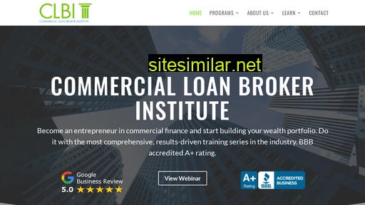 commercialloanbrokerinstitute.com alternative sites
