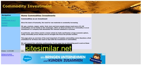 Commodity-investment similar sites