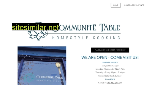 Communite-table similar sites