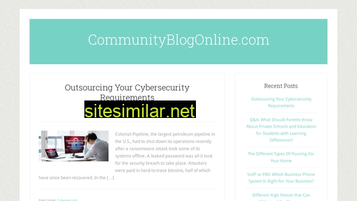 Communityblogonline similar sites