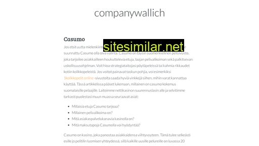 companywallich.com alternative sites