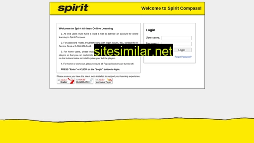 compass.spiritair.com alternative sites