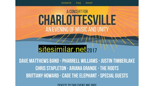concertforcharlottesville.com alternative sites
