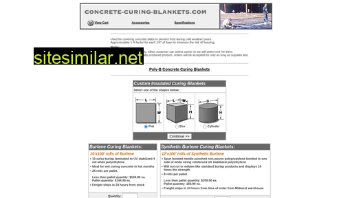 concrete-curing-blankets.com alternative sites