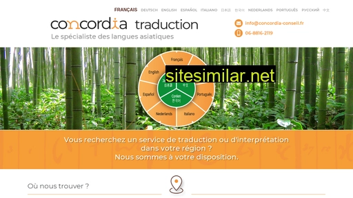 Concordia-traduction similar sites