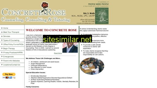 Concreterosecounseling similar sites