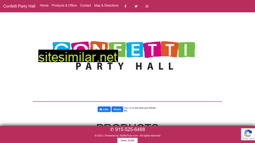 Confettipartyhall similar sites