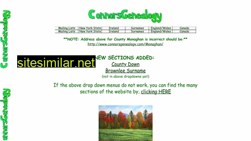connorsgenealogy.com alternative sites