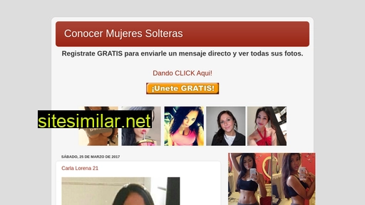 conocermujeressolteras.blogspot.com alternative sites
