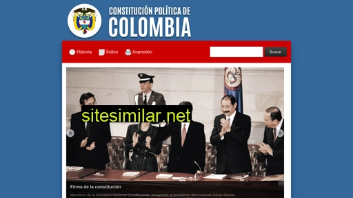 constitucioncolombia.com alternative sites