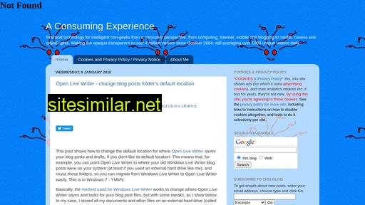 consumingexperience.com alternative sites