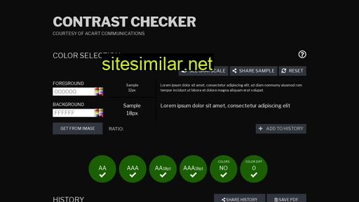 contrastchecker.com alternative sites