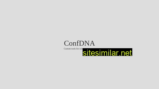 confdna.com alternative sites
