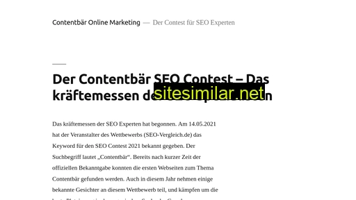 Contentbaer-seocontest similar sites