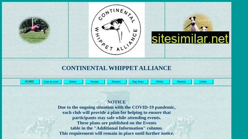 continentalwhippetalliance.com alternative sites