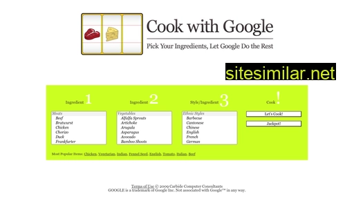 cookwithgoogle.com alternative sites