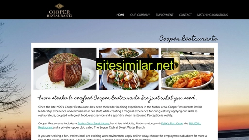 cooperrestaurants.com alternative sites