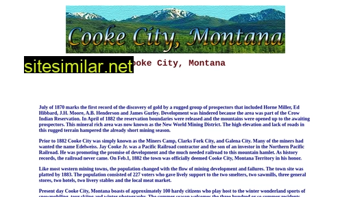 Cooke-city-montana similar sites