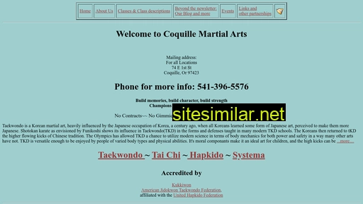 coquillemartialarts.com alternative sites