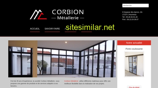 corbion-metallerie.com alternative sites