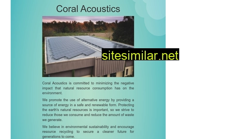 coralacoustics.com alternative sites