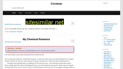 coranac.com alternative sites