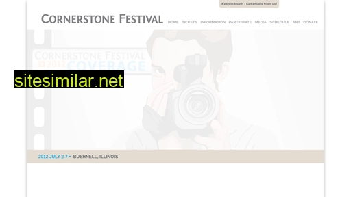cornerstonefestival.com alternative sites