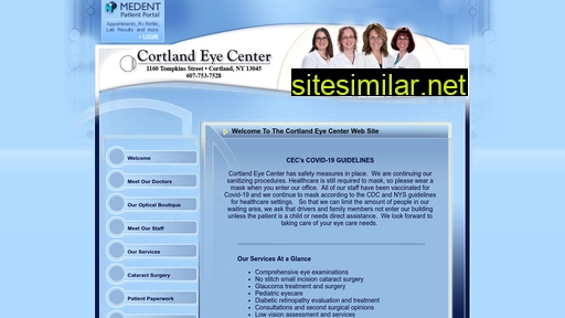 cortlandeyecenter.com alternative sites