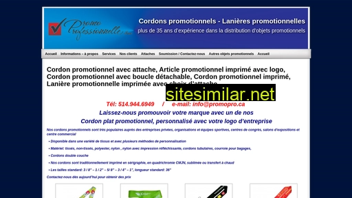 Cordons-promotionnels similar sites