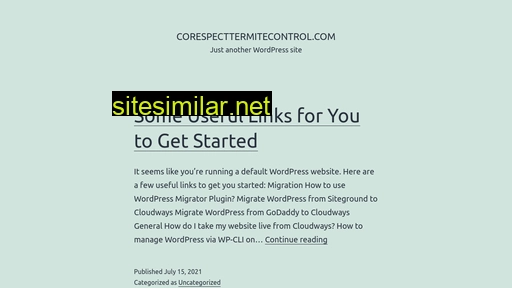 corespecttermitecontrol.com alternative sites