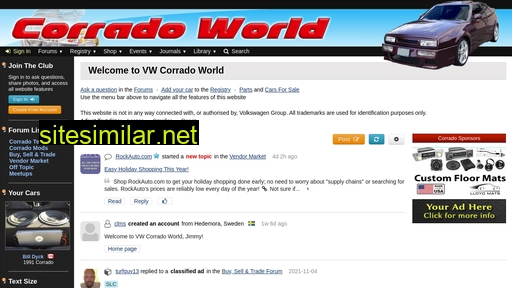 corradoworld.com alternative sites