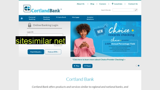 cortlandbank.com alternative sites