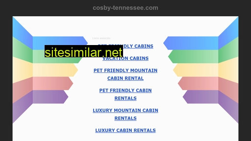 cosby-tennessee.com alternative sites