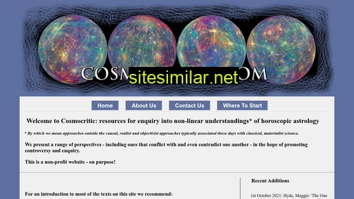 cosmocritic.com alternative sites