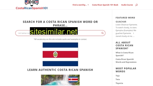 Costaricanspanish101 similar sites