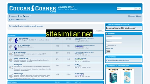 cougarcorner.com alternative sites