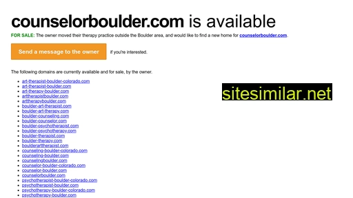 counselorboulder.com alternative sites