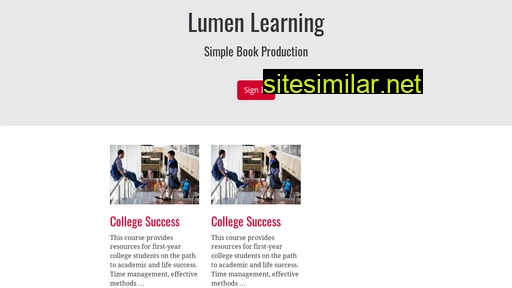 courses.lumenlearning.com alternative sites