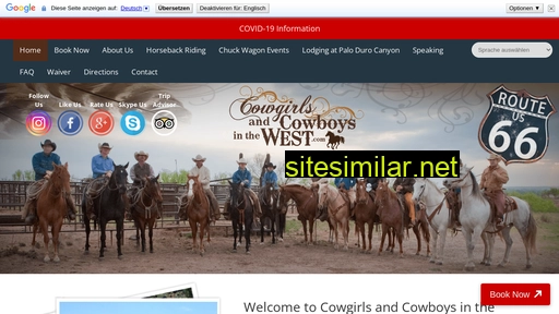cowgirlsandcowboysinthewest.com alternative sites