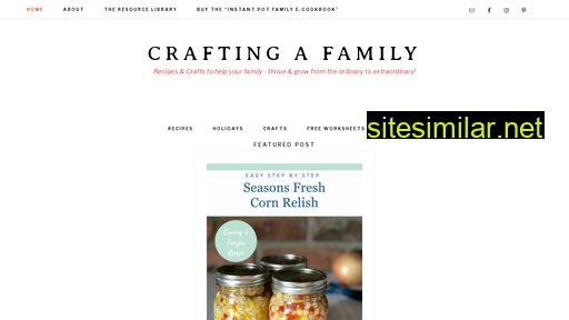 craftingafamily.com alternative sites