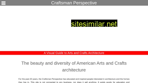 Craftsmanperspective similar sites