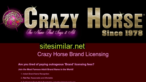 crazyhorselicensing.com alternative sites